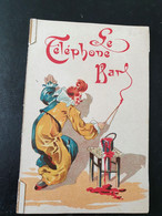 Image  Système A Dépliant   Au Bon Marché  Clown Cirque Téléphone    (voir Scan) - Andere & Zonder Classificatie