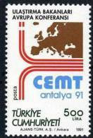 1991 TURKEY " CEMT " THE EUROPEAN CONFERENCE OF THE MINISTER OF TRANSPORTATION MNH ** - Ongebruikt