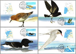 AÑO POLAR INTERNACIONAL - AVES - BIRDS. Set 4 TM. Lisboa 2008 - Arctische Fauna