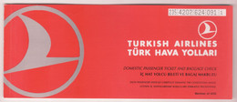 TURKISH AIRLINES TICKET ,ISTANBUL-ANTALYA -ISTANBUL 1994 - Europe