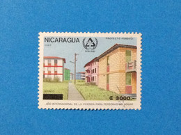 1987 NICARAGUA FRANCOBOLLO USATO STAMP USED 3000 AEREO - Nicaragua