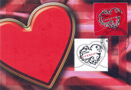 Carte Postale 1er Jour Coeurs 2007, Givenchy, 2007 (YT 3996-97) - Non Classificati