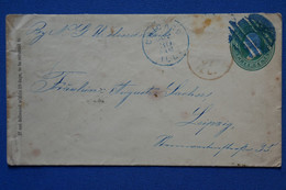 Y2  ETATS UNIS  BELLE CARTE  1897  ILLINOIS  POUR LEIPZIG GERMANY + + AFFRANCHISSEMENT   INTERESSANT - Lettres & Documents