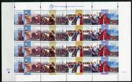 POLAND 1999  Papal Visit Sheet MNH / **.  Michel 3768-71 - Unused Stamps