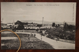 CPA Ak GANGES Parc Des Sports Vue Du Vélodrome Bastide Animée Voyagée - Ganges