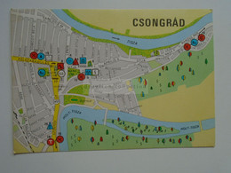 D182353  Map Carte - CSONGRÁD   1970   Hungary - Carte Geografiche