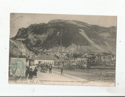 MONTMELIAN ET LA ROCHE DU GUET (1210 M D'ALTITUDE) ATTELAGE DE CHEVAUX ET PETITE ANIMATION 1905 - Montmelian