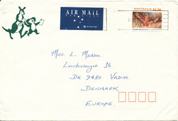 Australia Cover Sent Air Mail To Denmark 1995 Single Franked - Cartas & Documentos