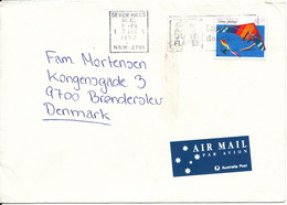 Australia Cover Sent Air Mail To Denmark Seven Hills 7-12-1992 Single Franked - Cartas & Documentos