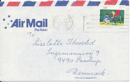 Australia Air Mail Cover Sent To Denmark Morphett Vale 26-3-1990 Single Franked (the Flap On The Backside Of The Cover - Cartas & Documentos