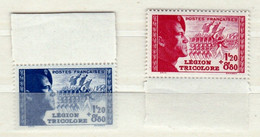 Pour La Légion Tricolore Les 2 Timbres Neufs ** TTB Cotés 25 Euros - Ongebruikt