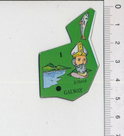 Magnet Le Gaulois Carte Europe 1 Galway Irlande Saint-Patrick Pêche Lac Connemara 10mag - Tourism