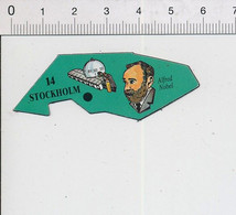 Magnet Le Gaulois Carte Europe 14 Portrait Alfred Nobel Suède Stockholm 10mag - Toerisme