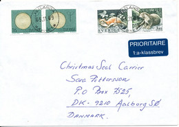 Sweden Cover Sent To Denmark Vetlanda 5-11-2009 With 2 Pairs From Booklet - Cartas & Documentos