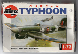 AIRFIX - HAWKER TYPHON 1B - 183 SQN. RAF, 1943 - SERIE 1 - 1:72. - Aerei