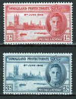 Somaliland Protectorate 1946 George VI Set Of Stamps To Celebrate Victory In Unmounted Mint. - Somaliland (Protectoraat ...-1959)