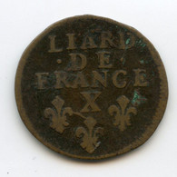 LIARD DE FRANCE. 1693.X. AMIENS. LOUIS XIV. /167 - 1643-1715 Lodewijk XIV Van Frankrijk (De Zonnekoning)