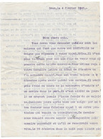 1942 ORAN - LETTRE DE DESTAVILLE A SES AMIS - Documents Historiques