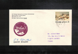 Canada 1973 Space / Raumfahrt Skylab - Newfoundland Tracking Station Support Interesting Cover - North  America