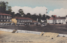 POSTCARD  PORTUGAL - AFRICA - OLD PORTUGUESE COLONY  - SÃO TOMÉ AND PRINCIPE - TERREIROS D'UMA ROÇA - Sao Tome And Principe