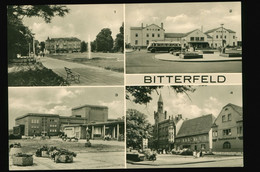 DDR AK 1974 Mehrbild Bitterfeld Mit Bahnhof, Kulturpalast, Markt U.a. - Bitterfeld