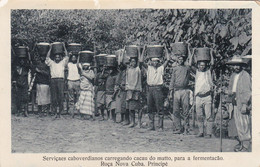 POSTCARD  PORTUGAL - AFRICA - OLD PORTUGUESE COLONY  - SÃO TOMÉ AND PRINCIPE - ROÇA NOVA CUBA - Sao Tome Et Principe