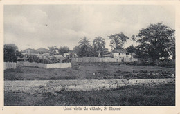 POSTCARD  PORTUGAL - AFRICA - OLD PORTUGUESE COLONY  - SÃO TOMÉ AND PRINCIPE - VISTA DA CIDADE - Sao Tome Et Principe