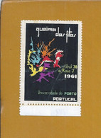 Vinheta Da Queima Das Fitas Da Universidade Do Porto De 1961. Vignette Of Queima Das Fitas Of The University Of Porto, 1 - Emissioni Locali