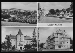 DDR AK 1984 Mehrbild Lauter Bernsbach Erzgebirge, Markt, Apotheke, Rathaus Ortspartie - Bernsbach