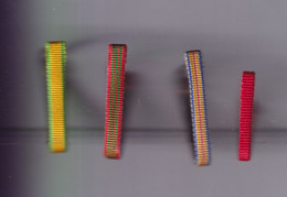 Lot De 4 Réductions De Boutonnière - Médaille Militaire , CDG 1939-45 , Médaille De Prisonnier , Légion D'Honneur - Frankreich