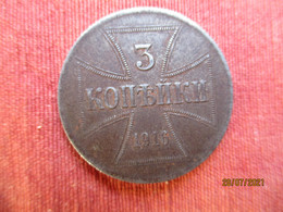 Poland: 3 Kopek - Occupation De La Pologne 1916 - Monétaires / De Nécessité