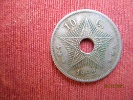 Congo Belge 10 Centimes 1922 - 1910-1934: Albert I.