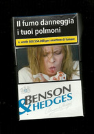 Tabacco Pacchetto Di Sigarette Italia - Benson & Hedges 2017 N.1 Da 20 Pezzi - Tobacco-Tabac-Tabak-Tabaco - Etuis à Cigarettes Vides
