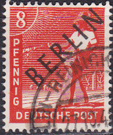 Berlin, 1948, 03, Used Oo, Geprüft, Schwarzaufdruck - Gebruikt