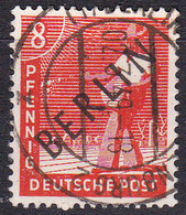 Berlin, 1948, 3,  Used Oo, Geprüft, Schwarzaufdruck - Used Stamps