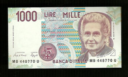 Banconota Italia - Lire 1.000 Montessori In F.D.C. - 1000 Lire