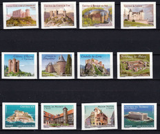 Châteaux Et Demeures Historiques Neufs ** TTB 12 Timbres Tarif Prioritaire - Altri & Non Classificati