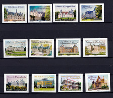 Châteaux Et Demeures Historiques Neufs ** TTB 2ème Série,  12 Timbres Tarif Prioritaire - Sonstige & Ohne Zuordnung