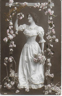 Bonne Année - Lot De  10 CPA - Thème : Femmes - Cartes Des Années  1904-1920 - Collections & Lots