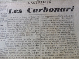 1934 LE PROGRES : Les Carbonari ; Hommage Aux Victimes Du "Dixmude" ; Publicité LA FRÊNETTE ..Buvez-en !  ;etc - Allgemeine Literatur