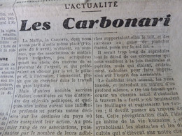 1934 LE PROGRES : Les Carbonari ; Hommage Aux Victimes Du "Dixmude" ; Publicité LA FRÊNETTE ..Buvez-en !  ;etc - Informaciones Generales