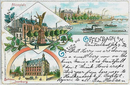 33510 - Ansichtskarten VINTAGE POSTCARD - Deutschland GERMANY - GRUSS AUS  Offenbach Am Main 1906 - Offenbach