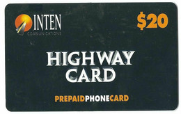 SCHEDA TELEFONICA PHONECARD USA HIGHWAY CARD INTEN $ 10 31/08/97 - Public Themes