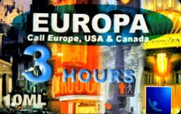 SCHEDA TELEFONICA PHONECARD EUROPA 3 HOURS 10 ML 25/12/2002 GREEN - Públicas Temáticas