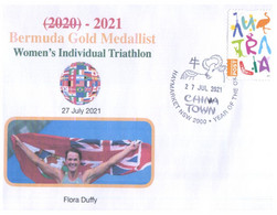 (VV 20 A) 2020 Tokyo Summer Olympic Games - Bermuda Gold Medal - 27-7-2021 Woman Triathlon - Zomer 2020: Tokio