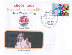 (VV 20 A) 2020 Tokyo Summer Olympic Games - Kosovo Gold Medal - 24-7-2021 Woman Judo - Sommer 2020: Tokio