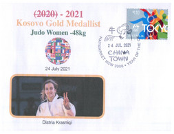 (VV 20 A) 2020 Tokyo Summer Olympic Games - Kosovo Gold Medal - 24-7-2021 Woman Judo - Summer 2020: Tokyo