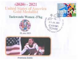 (VV 20 A) 2020 Tokyo Summer Olympic Games - USA - Gold Medal - 25-7-2021 - Woman Taekwondo - Verano 2020 : Tokio