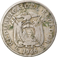 Monnaie, Équateur, 20 Centavos, 1946, TB+, Copper-nickel, KM:77.1b - Ecuador