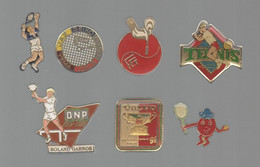 PINS PIN'S TENNIS  1023 FFT COQ SEIKO VOLVO COUPE DAVIS  RG ROLAND GARROS  LOT 8 PINS DONT 2 AB ARTHUS - Natation